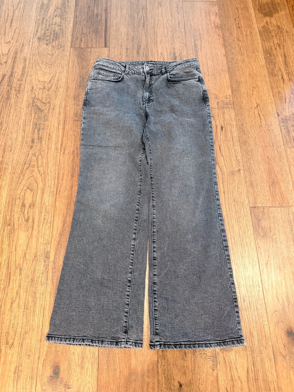 RW&CO Women's High-Rise Wide Leg Jeans - Washed Black - 31